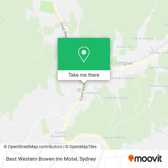 Mapa Best Western Bowen Inn Motel