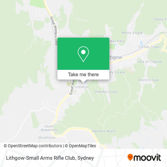 Mapa Lithgow-Small Arms Rifle Club