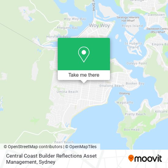 Mapa Central Coast Builder Reflections Asset Management