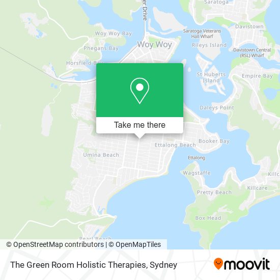 The Green Room Holistic Therapies map