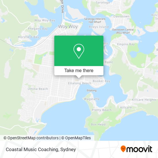 Coastal Music Coaching map
