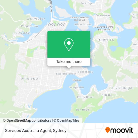 Services Australia Agent map