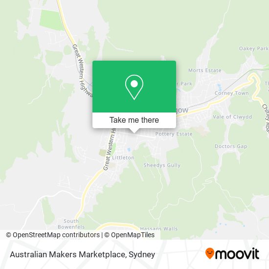 Australian Makers Marketplace map