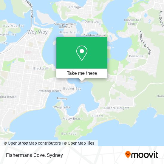 Fishermans Cove map