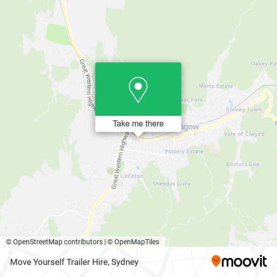 Move Yourself Trailer Hire map