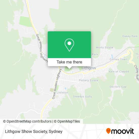 Lithgow Show Society map