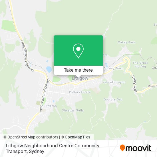 Mapa Lithgow Neighbourhood Centre Community Transport