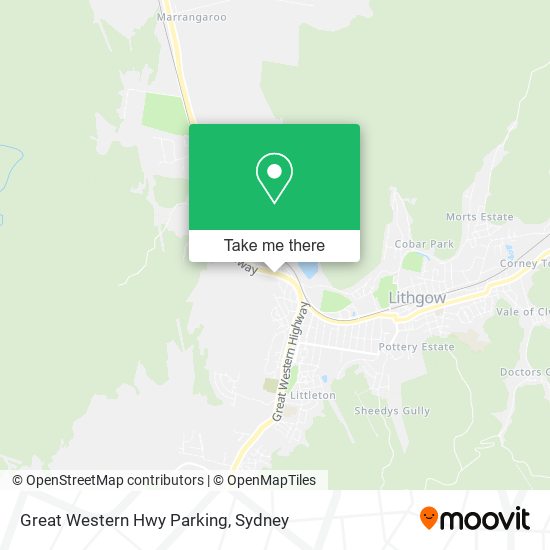 Mapa Great Western Hwy Parking
