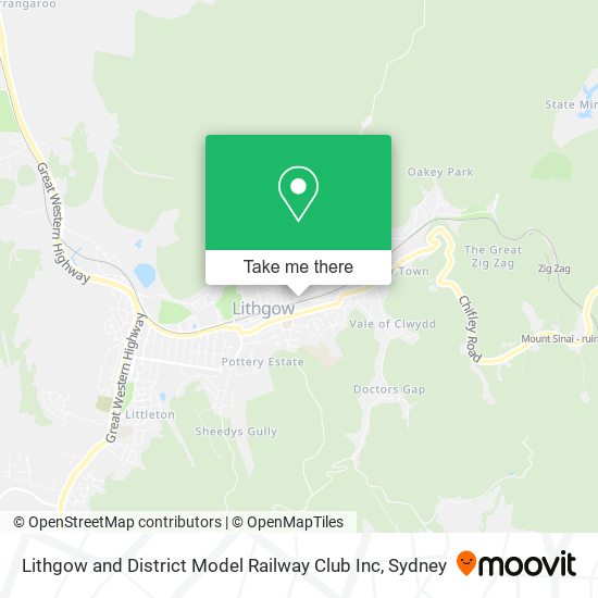 Mapa Lithgow and District Model Railway Club Inc