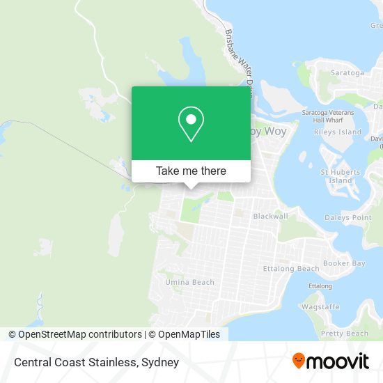 Central Coast Stainless map