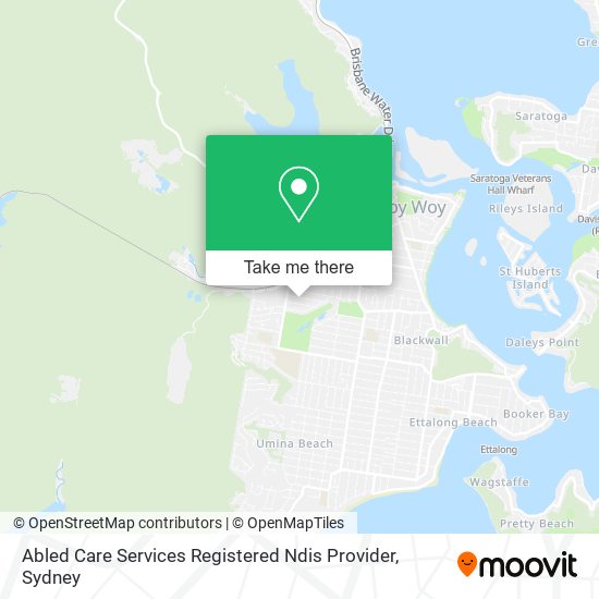 Abled Care Services Registered Ndis Provider map