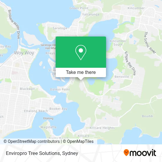 Mapa Enviropro Tree Solutions