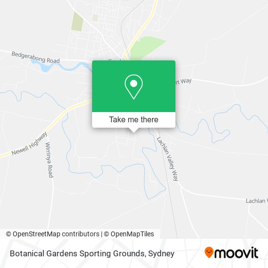 Botanical Gardens Sporting Grounds map