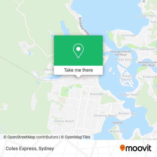 Coles Express map