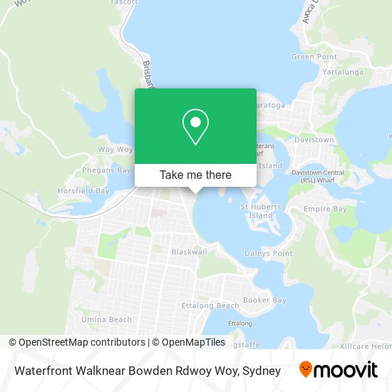 Mapa Waterfront Walknear Bowden Rdwoy Woy