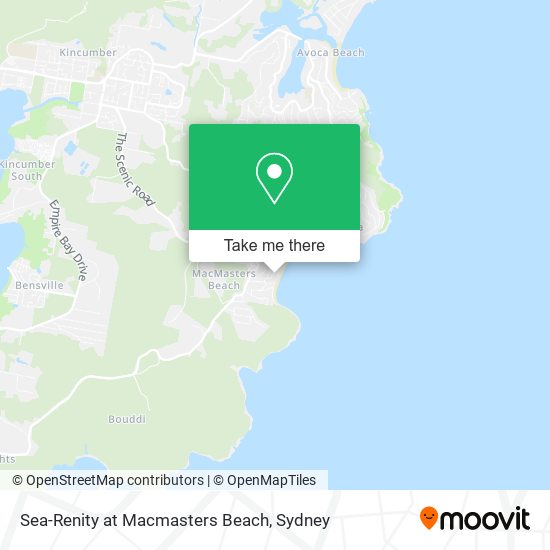 Sea-Renity at Macmasters Beach map