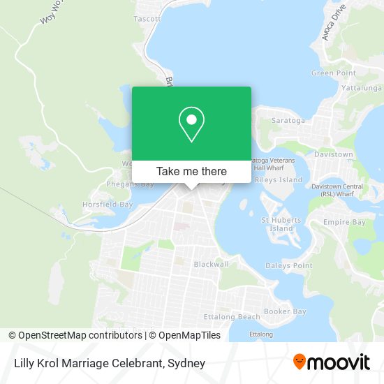 Lilly Krol Marriage Celebrant map