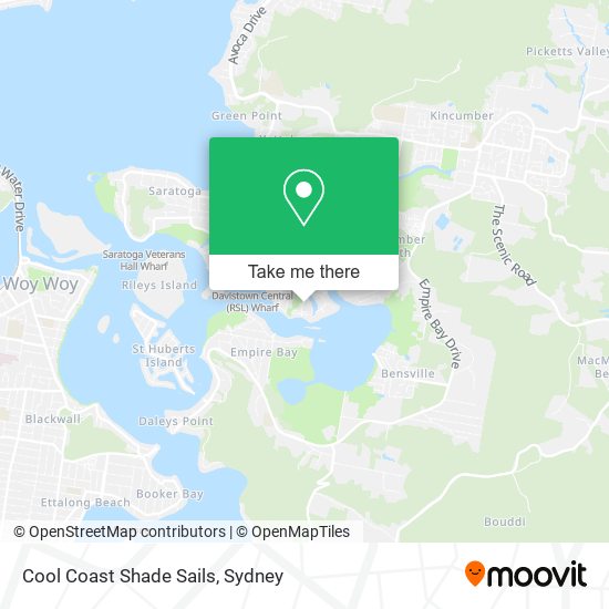 Cool Coast Shade Sails map