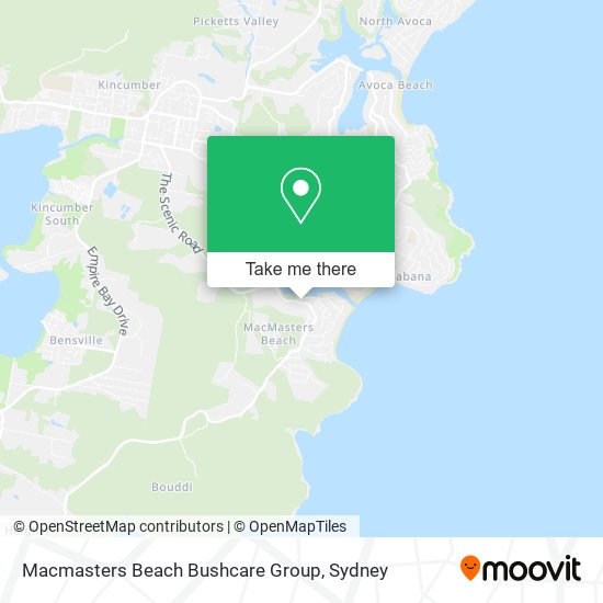 Macmasters Beach Bushcare Group map