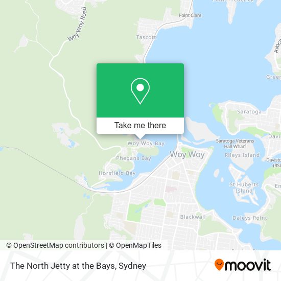 The North Jetty at the Bays map