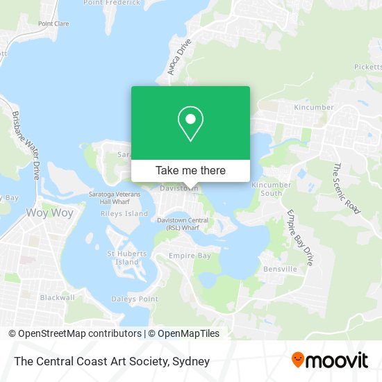 The Central Coast Art Society map