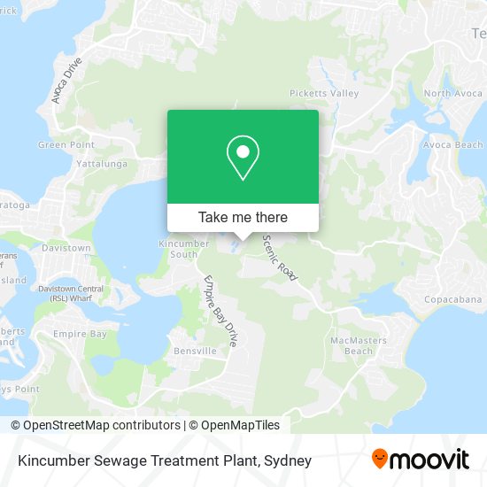 Mapa Kincumber Sewage Treatment Plant