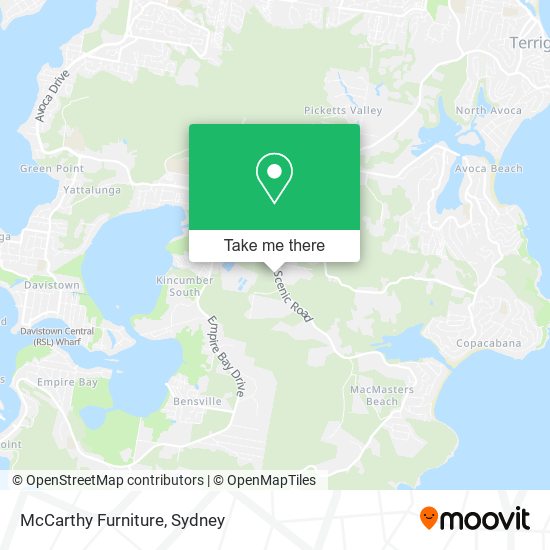 McCarthy Furniture map