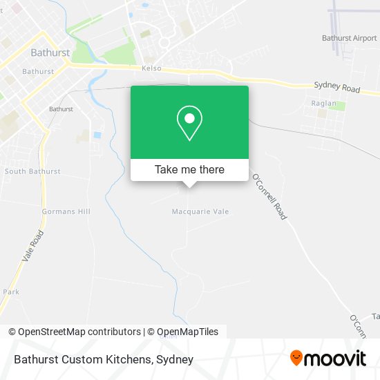 Bathurst Custom Kitchens map