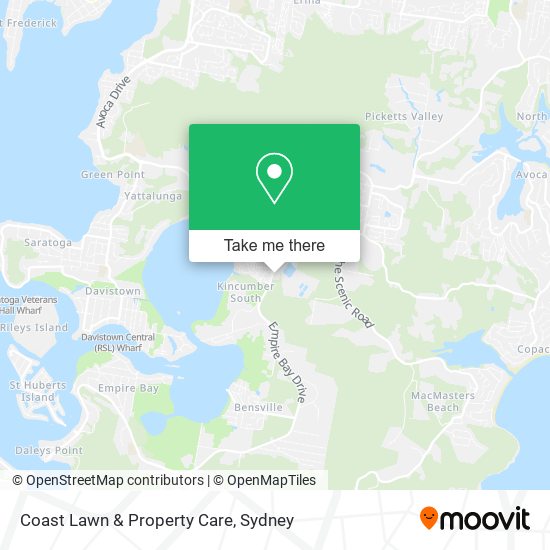 Mapa Coast Lawn & Property Care