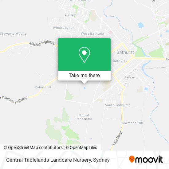 Central Tablelands Landcare Nursery map