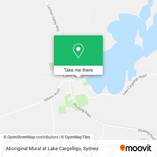 Aboriginal Mural at Lake Cargelligo map