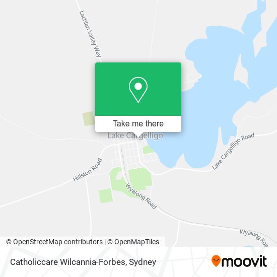 Catholiccare Wilcannia-Forbes map