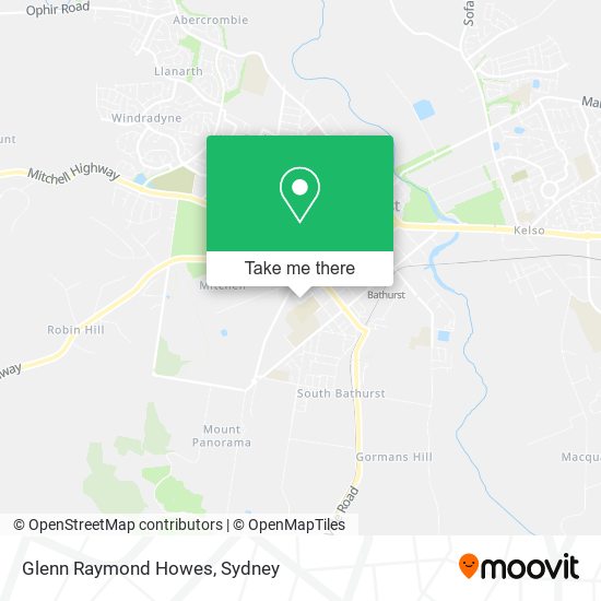 Glenn Raymond Howes map