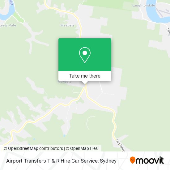 Airport Transfers T & R Hire Car Service map