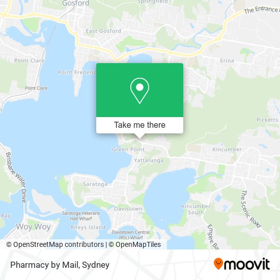 Pharmacy by Mail map