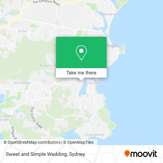 Sweet and Simple Wedding map