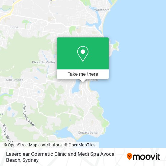 Mapa Laserclear Cosmetic Clinic and Medi Spa Avoca Beach