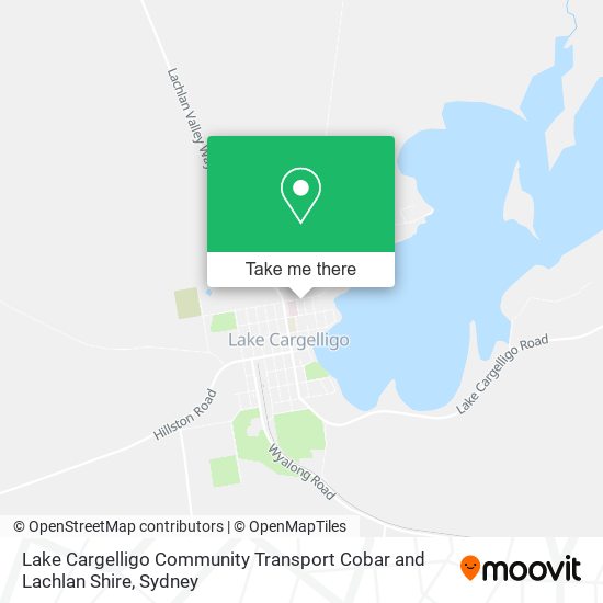 Lake Cargelligo Community Transport Cobar and Lachlan Shire map