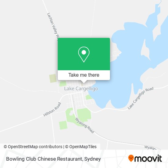 Bowling Club Chinese Restaurant map