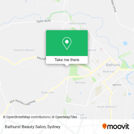 Bathurst Beauty Salon map