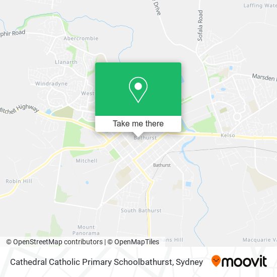 Cathedral Catholic Primary Schoolbathurst map