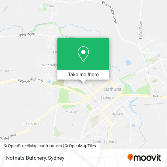 Notnats Butchery map