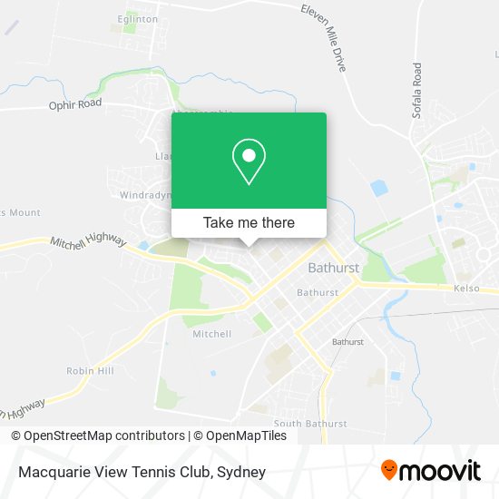Mapa Macquarie View Tennis Club