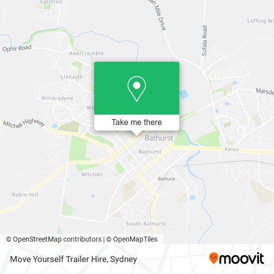 Move Yourself Trailer Hire map
