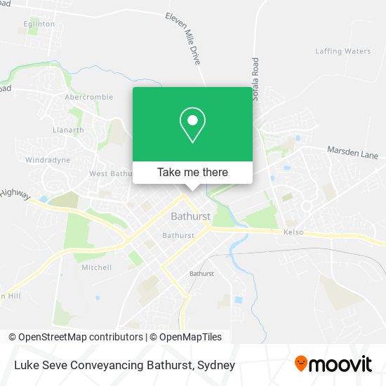 Luke Seve Conveyancing Bathurst map