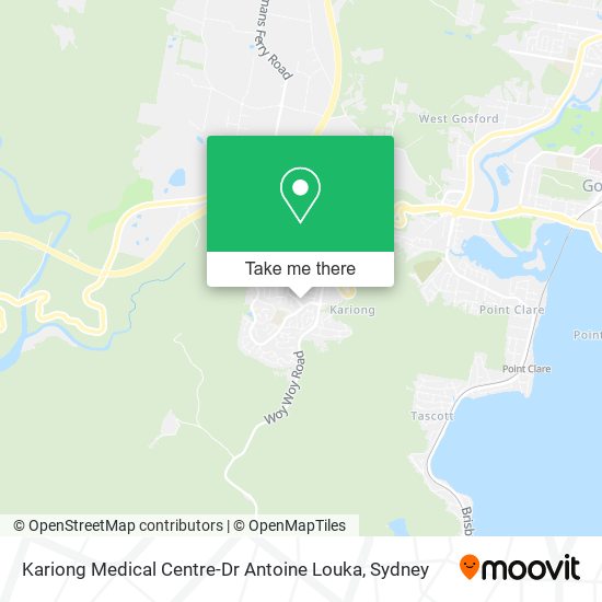 Mapa Kariong Medical Centre-Dr Antoine Louka