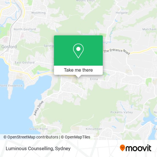 Luminous Counselling map