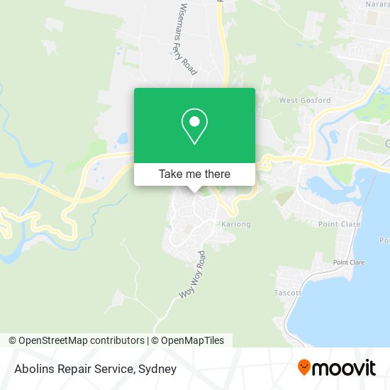 Abolins Repair Service map