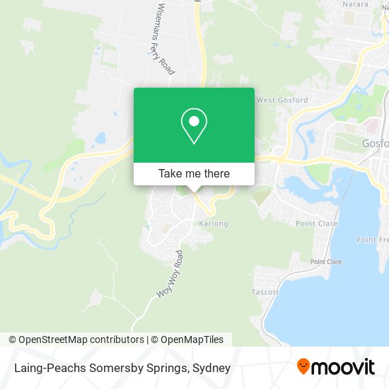 Mapa Laing-Peachs Somersby Springs