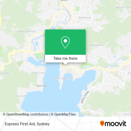 Express First Aid map